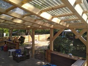 Terrassenbau und Sichtschutz